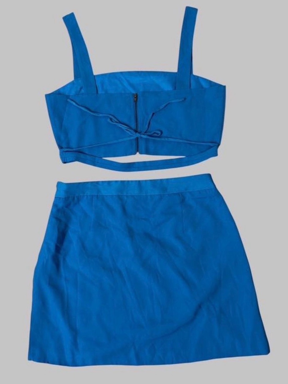 ACOA Bright Blue Two-Piece Skirt Set - Picture 3 of 7
